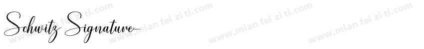 Schwitz Signature字体转换